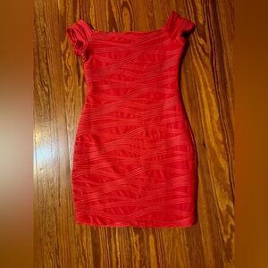 Brat Star Vibrant Red Mini Dress